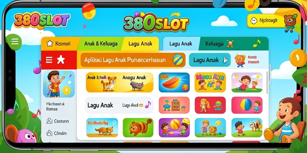 Tampilan antarmuka 380SLOT yang ceria dan mudah digunakan