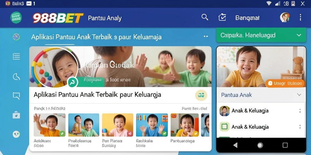 Tampilan antarmuka aplikasi Pantau Anak 988BET yang ramah pengguna.
