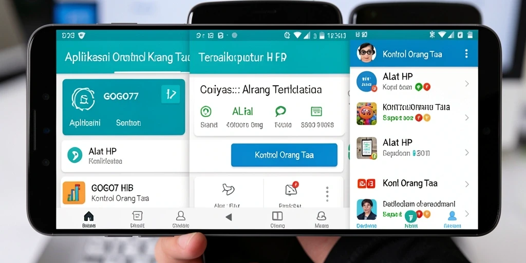 Antarmuka pengguna GOGO77 yang intuitif untuk kontrol orang tua.