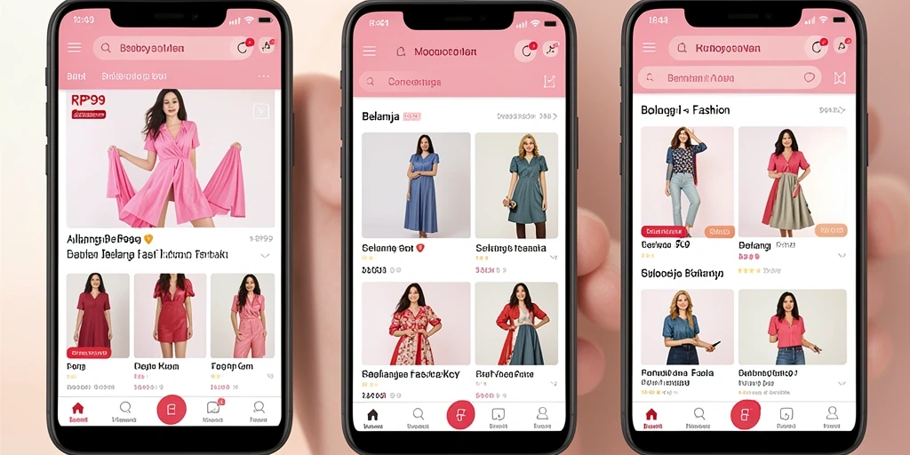 Antarmuka utama RP99 yang stylish dan mudah dinavigasi.