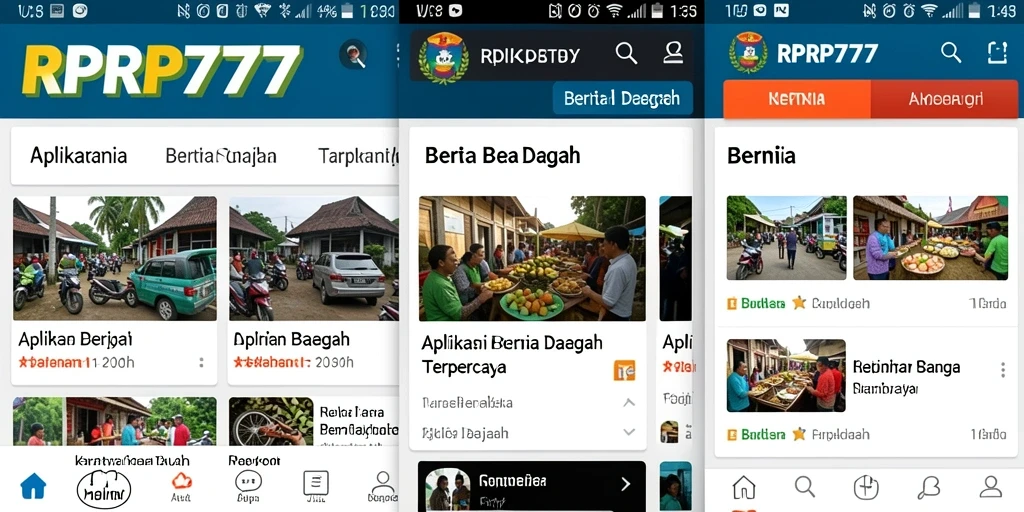 Tampilan antarmuka RPRP777 yang menarik dan informatif.