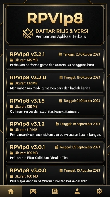 Riwayat Versi rpvip8 untuk Pengguna Android